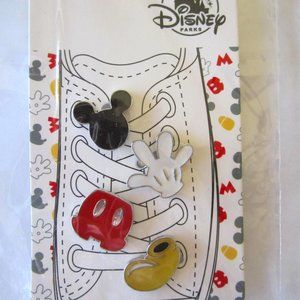 Disney Parks Mickey 4 Pcs Shoelace Charms